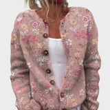 Raquel - Podzimní květinový cardigan