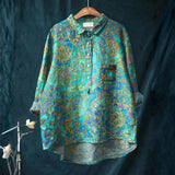 Cátia - Casual košile s retro uměním