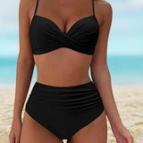 Diana - Elegantní bikinové kalhotky s vysokým pasem