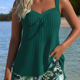 Serafina - Tankini pruhované s bikinovými kalhotkami ve dvou kusech