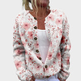 Sofia - Podzimní květinový cardigan