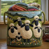 Mouton et Fleurs | Polstrovaný Úložný Koš