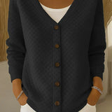 Eleonora | Prošívaný cardigan s knoflíky