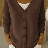 Eleonora | Prošívaný cardigan s knoflíky