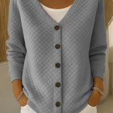 Eleonora | Prošívaný cardigan s knoflíky