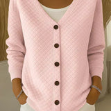 Eleonora | Prošívaný cardigan s knoflíky