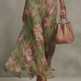Lidia | Elegantní Maxi Halter Květnové Šaty