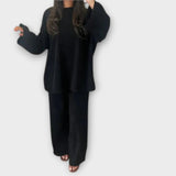Ingrid - Plus Size Souprava s Žebrovaným Vzorem