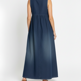 Kamila - Maxi šaty z vintage denimu
