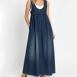 Kamila - Maxi šaty z vintage denimu